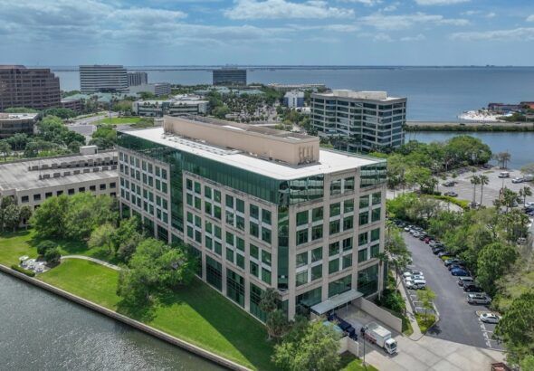 Harborview Plaza office building in Tampa’s Rocky Point overlooking Old Tampa Bay