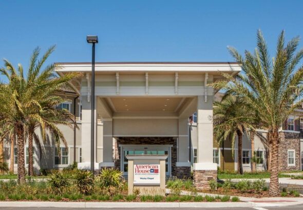 American House Wesley Chapel senior living community at 30070 State Road 56 in Pasco County