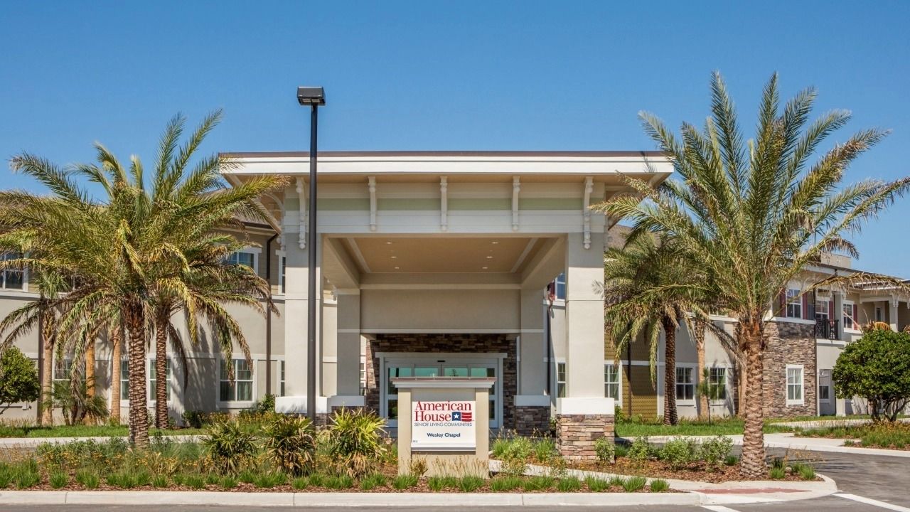 American House Wesley Chapel senior living community at 30070 State Road 56 in Pasco County