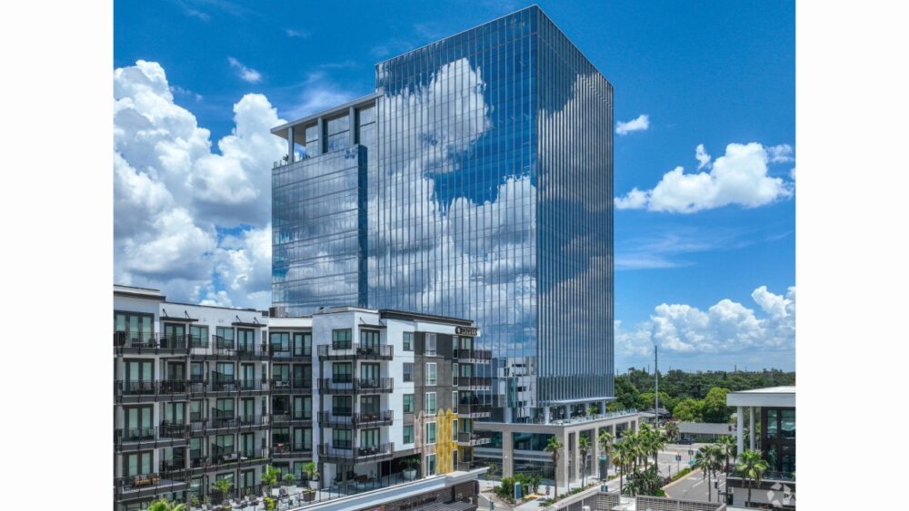 Midtown East office tower rising above the Midtown Tampa mixed-use district