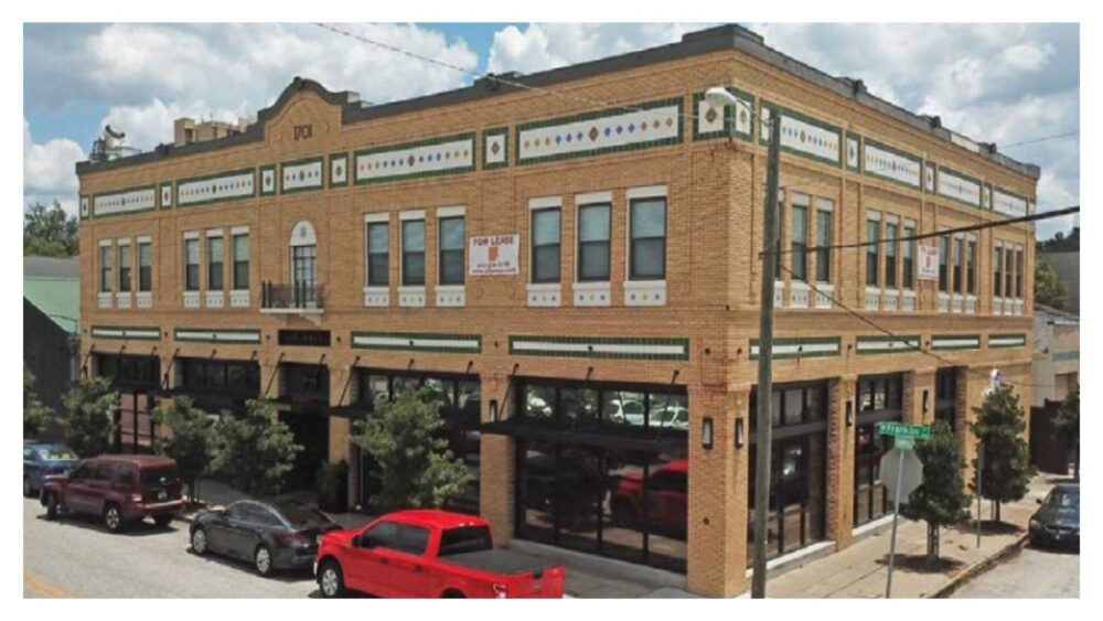 Hall on Franklin building in downtown Tampa, a historic Franklin Street property being repositioned with new restaurant and bar concepts.