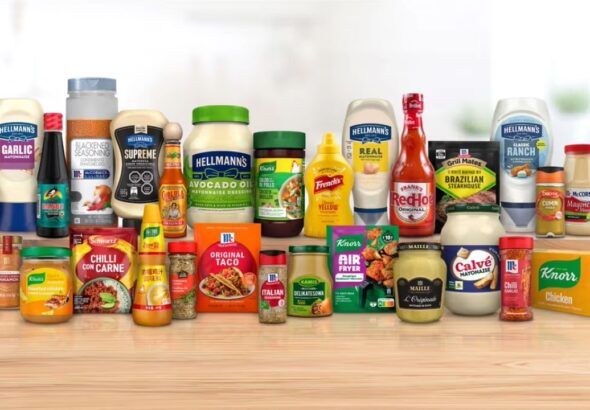 Packaged food brands from Unilever and McCormick, including Hellmann’s, Knorr and French’s products
