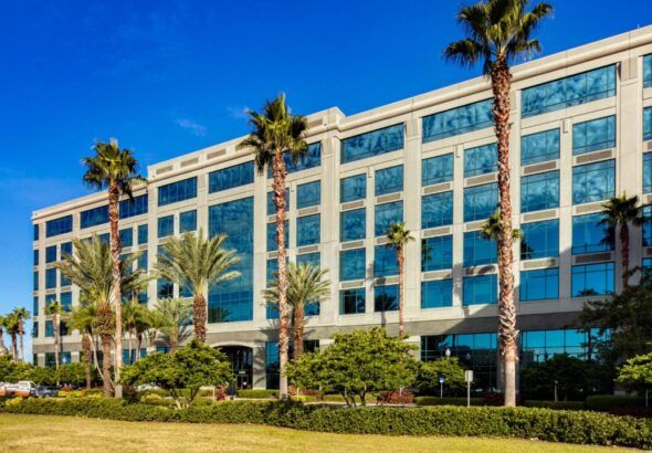 Highwoods Bay Center office building in Tampa’s Westshore district, future site of Philip Morris U.S. Business Solutions Center
