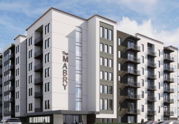 Rendering of The Mabry apartment building, a seven-story residential project planned for North Dale Mabry Highway in Tampa’s Westshore district