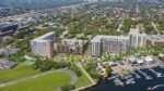 Rendering of Rome Yard mixed-use development in West Tampa along the Hillsborough River
