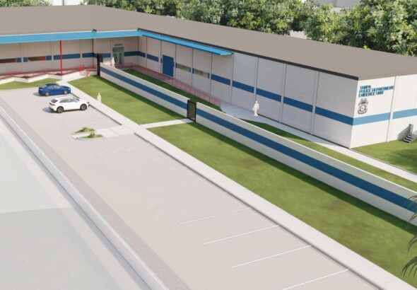 Rendering of Tampa Police Department evidence and forensics annex exterior