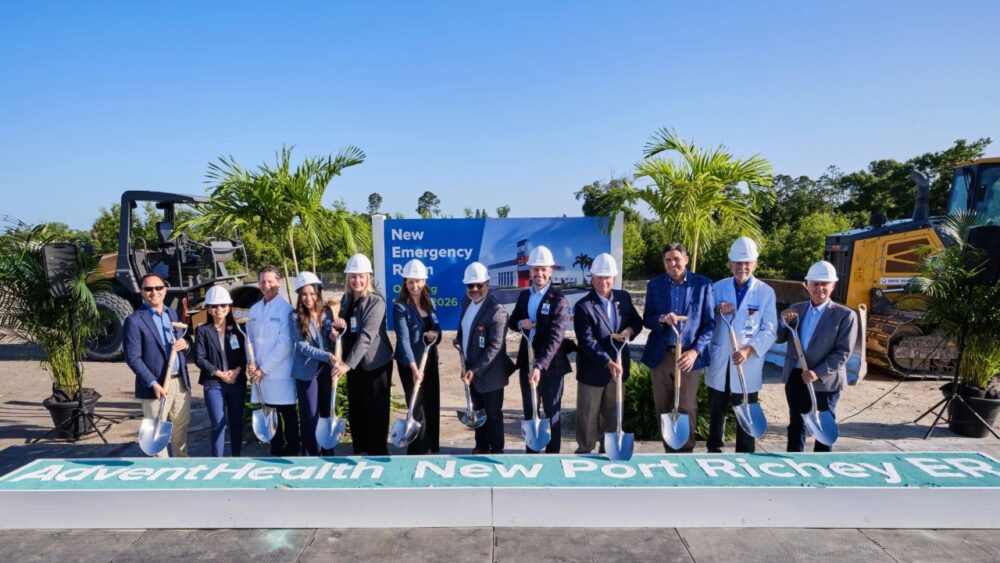 AdventHealth leaders and officials break ground on New Port Richey ER along State Road 54