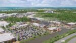 Conceptual rendering of mixed-use village center at Villages of Amazon South in Parrish