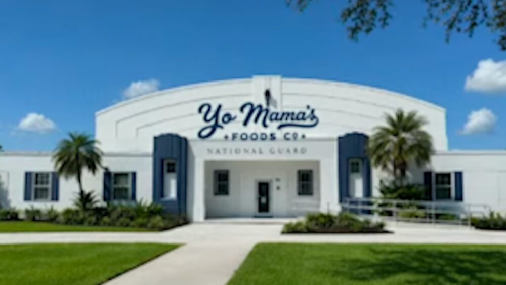 Rendering of the former National Guard Armory in Clearwater branded for Yo Mama’s Foods redevelopment