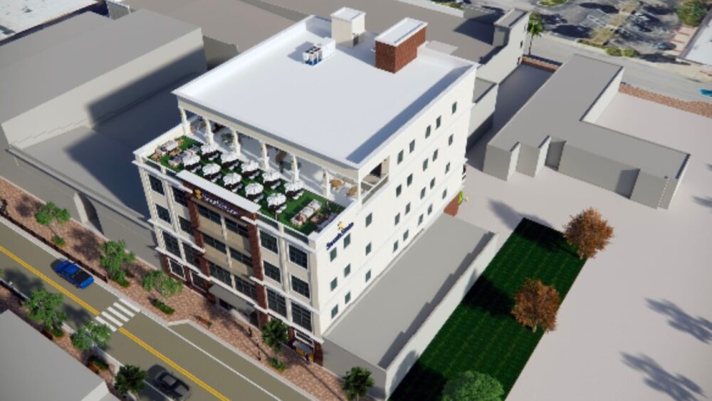 Rendering of SouthState’s planned five-story office building in downtown Winter Haven