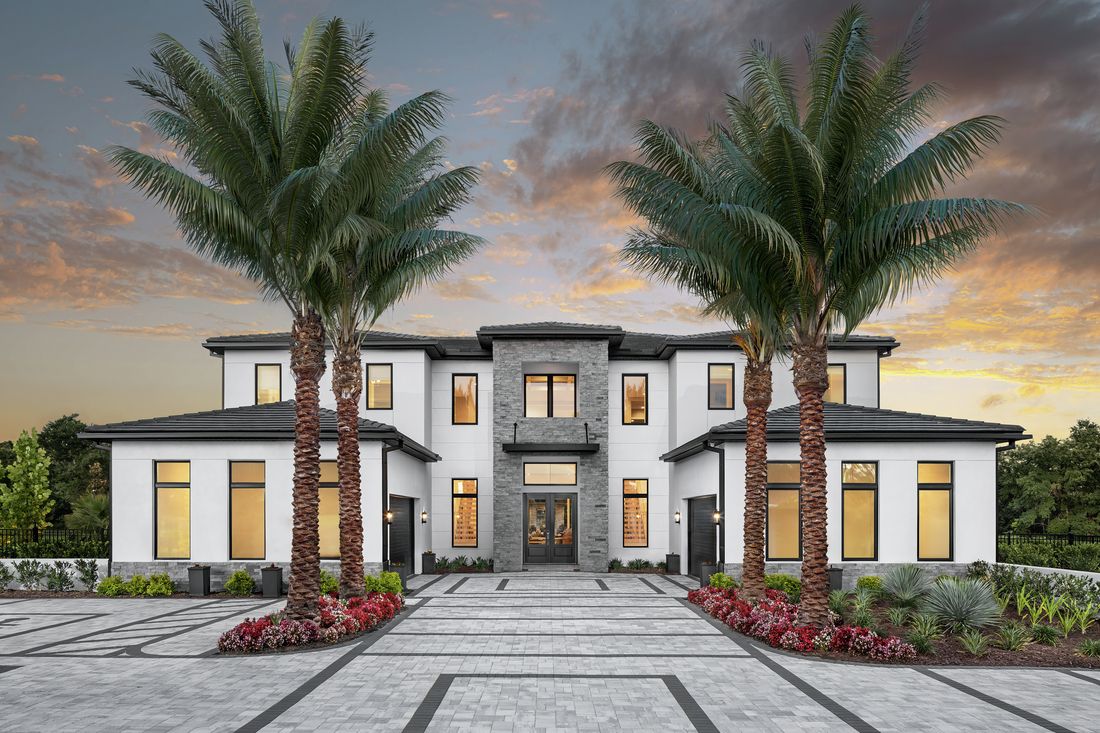 Rendering of a luxury Toll Brothers home planned for the Monterey at Lakewood Ranch community in Southwest Florida.