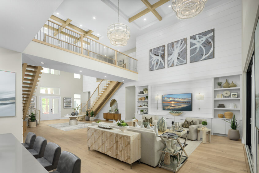 Interior rendering of a luxury Toll Brothers home planned for the Monterey at Lakewood Ranch community.