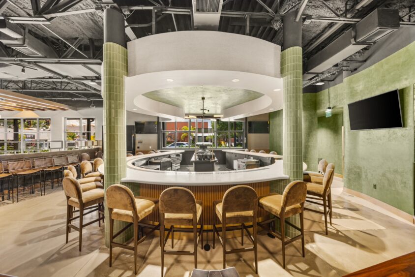 Interior and exterior views of Howard & Platt, the new South Howard restaurant opening July 17 in the former TC Choy's building in Tampa.