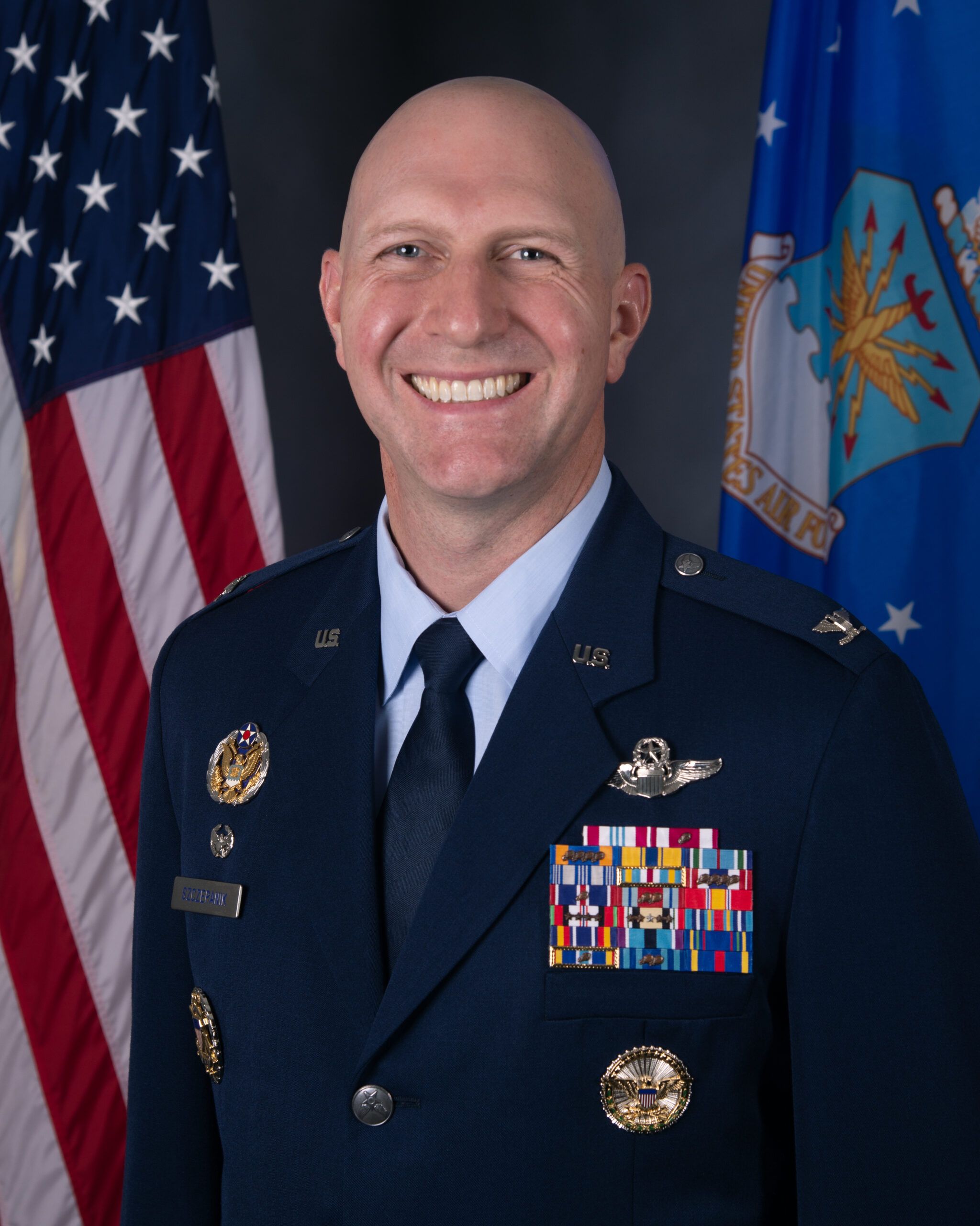 Official portrait of Col. Edward Virgil Szczepanik, commander of MacDill Air Force Base and the 6th Air Refueling Wing