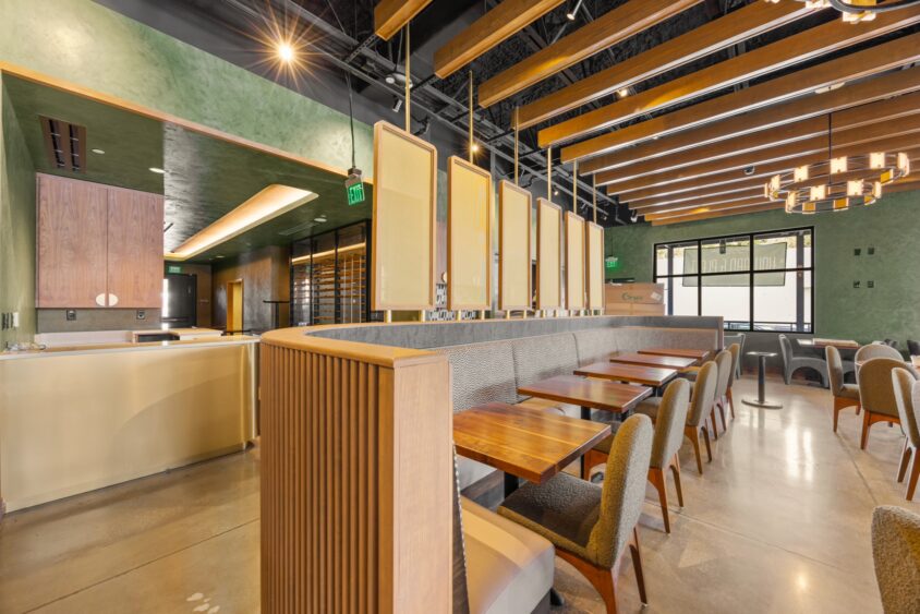 Interior and exterior views of Howard & Platt, the new South Howard restaurant opening July 17 in the former TC Choy's building in Tampa.