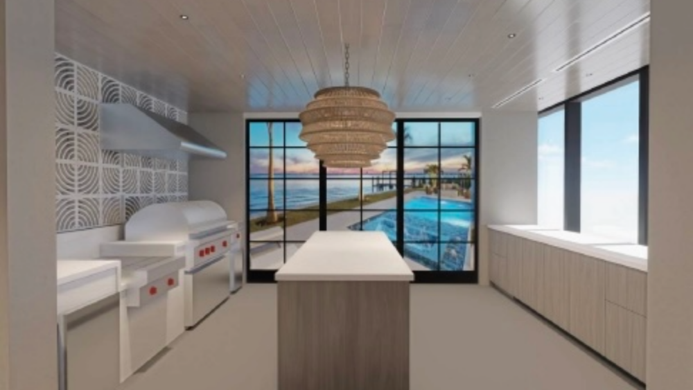 Rendering of Sub-Zero's planned South Tampa showroom featuring demonstration kitchens, appliance displays and consultation spaces at Bayshore Center.