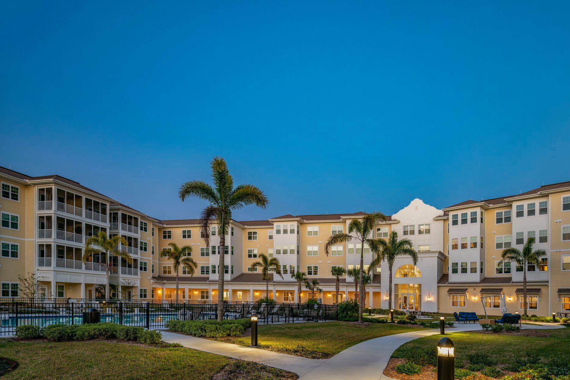 Exterior view of Arbor Terrace Citrus Park, a senior living community in Tampa that sold for $38.5 million to an affiliate of Principal Real Estate Investors.