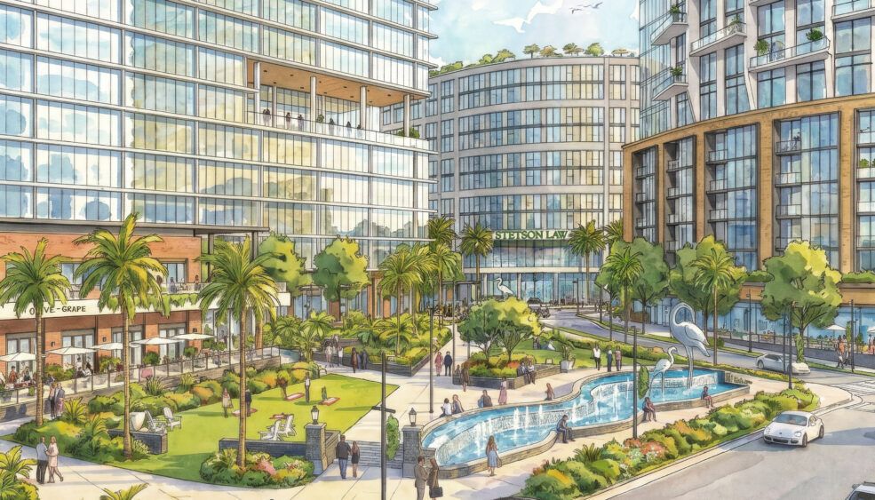Mixed-use redevelopment planned for Stetson’s Tampa Law Center
