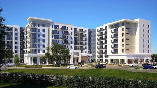 Rendering of Emerald at MetWest, a 375-unit apartment community completing the MetWest mixed-use development in Tampa's Westshore district.