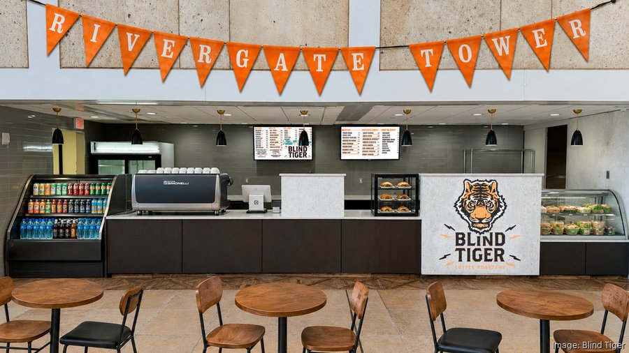 Blind Tiger Coffee Roasters' new café inside Rivergate Tower in downtown Tampa.