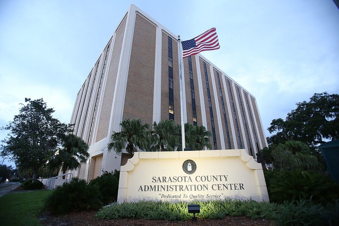 Former Sarasota County Administration Center at 1660 Ringling Blvd. in downtown Sarasota