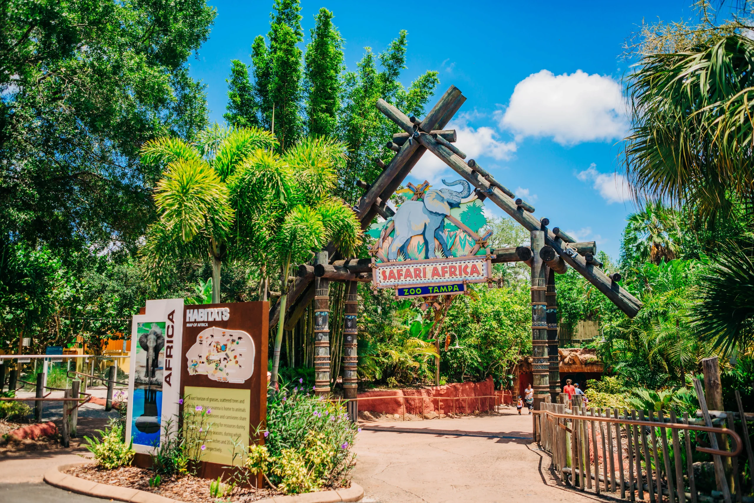 Safari Africa entrance at ZooTampa at Lowry Park in Tampa