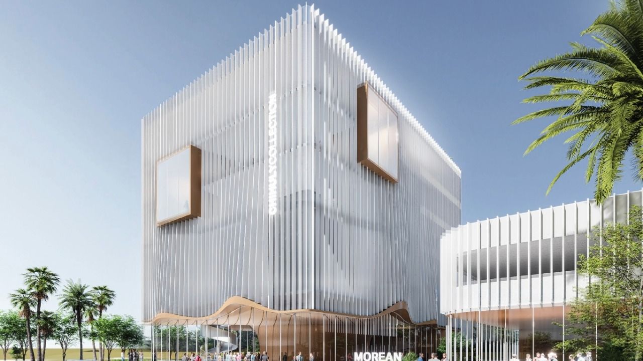 Architectural rendering of the planned Morean Art Center and Chihuly Collection expansion in downtown St. Petersburg.